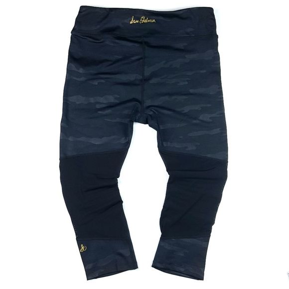 Sam Edelman Women's Camo Moto Workout Capri - Picture 4 of 8